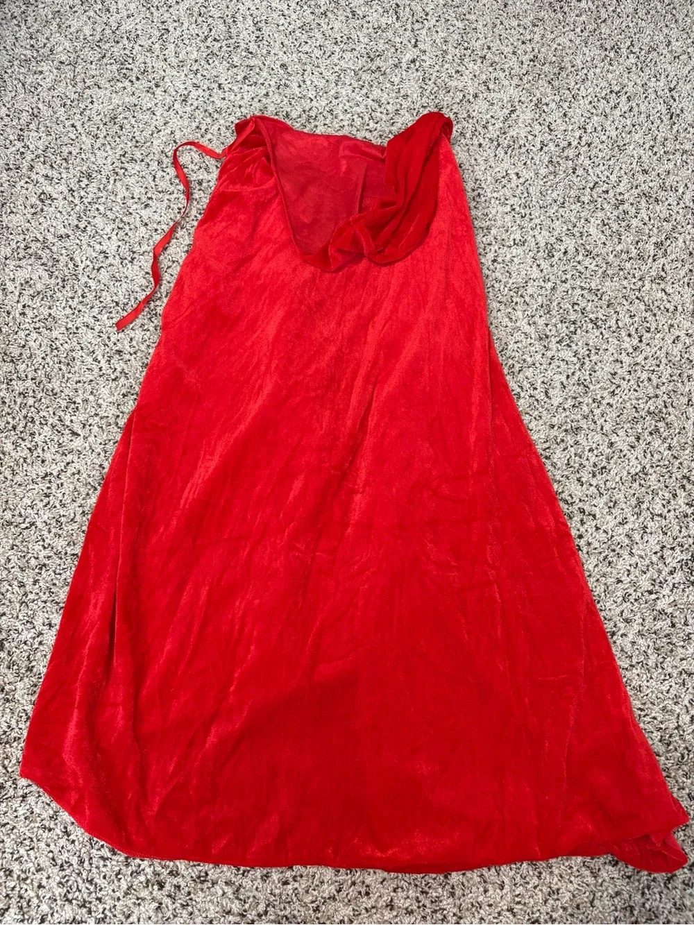 Little Red Riding Hood Hooded Kids Cape with Faux Fur Mittens